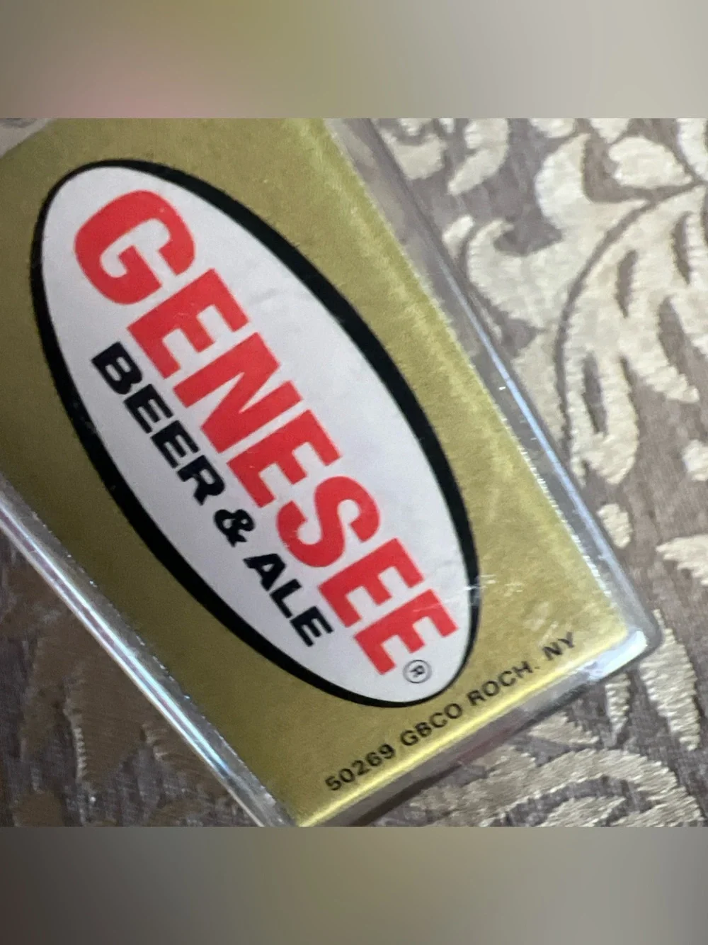 Vintage Genesee Beer And Ale Beer Keychain Breweriana